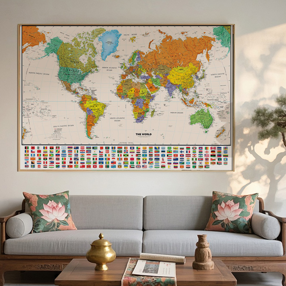 Star Map Poster - Mappa del mondo 100 * 70