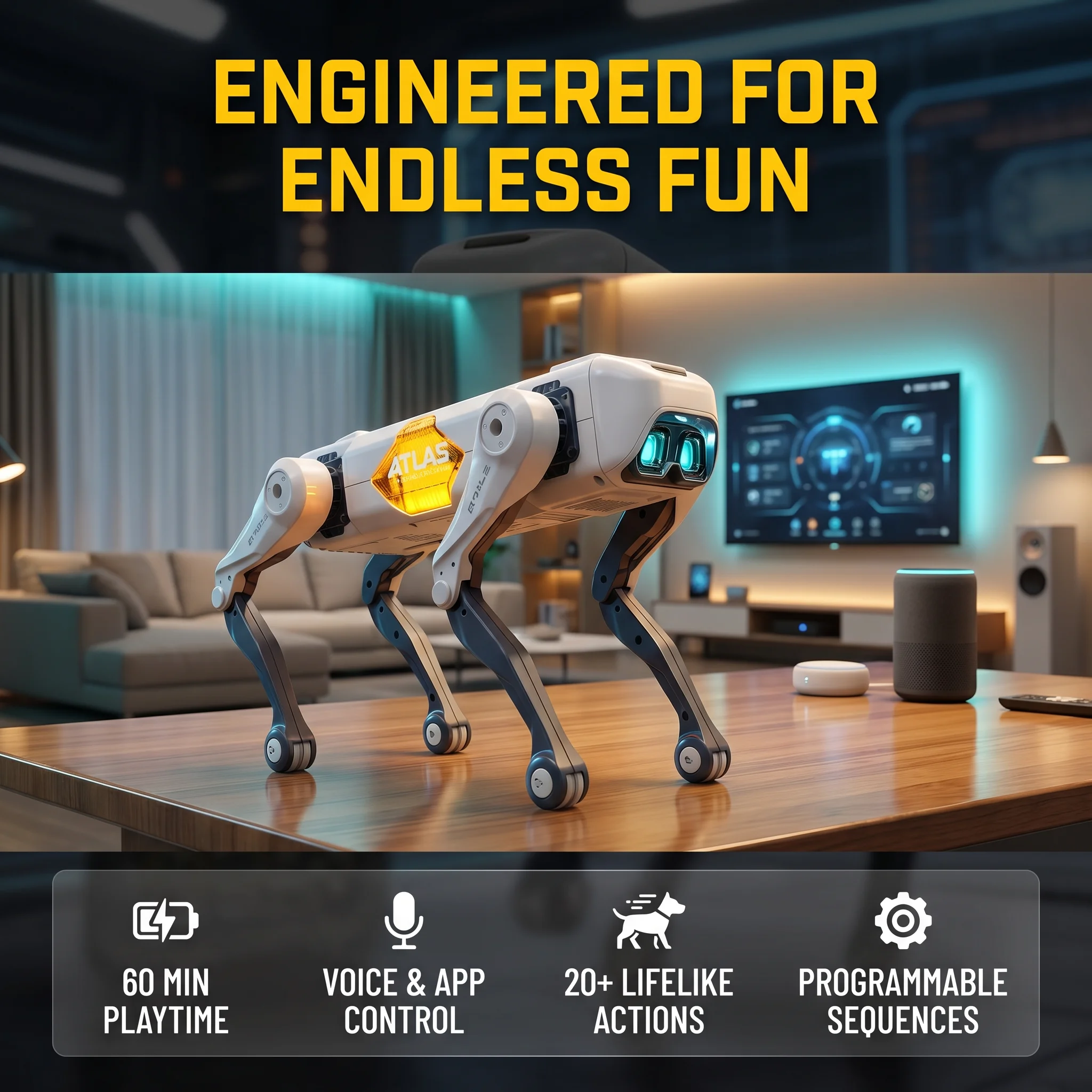 Science Robotics - Cane Robot Intelligente AI, Controllo Vocale