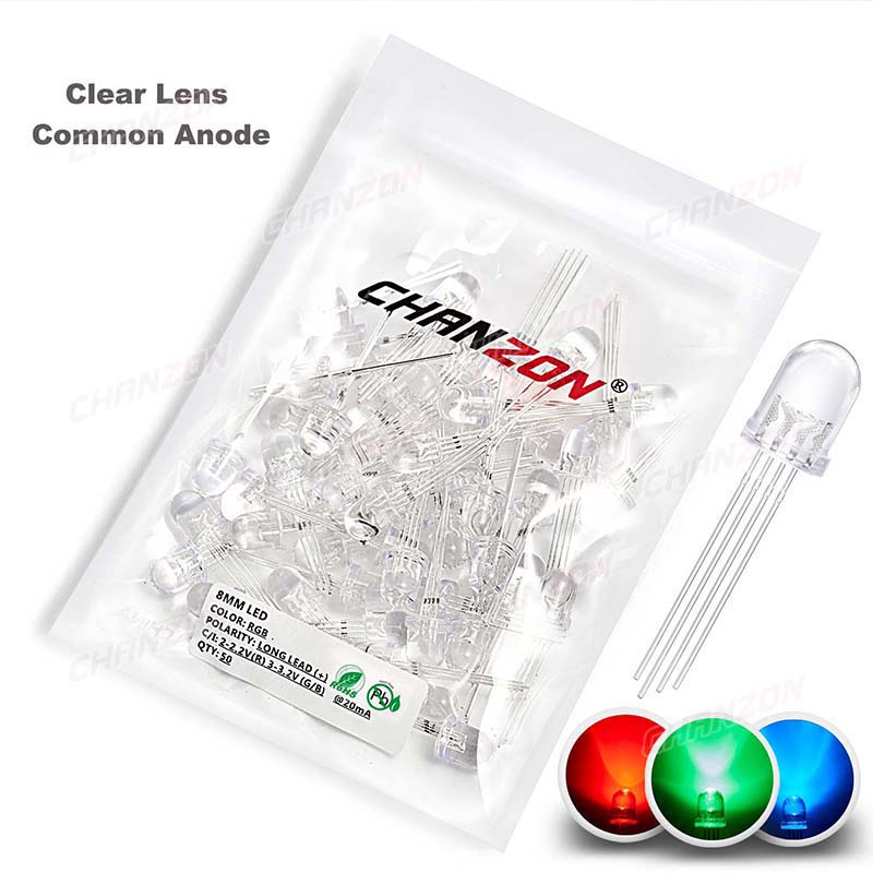 50 pz 8mm RGB LED Diodo Emetti - Science And Hobby recensione e prezzo