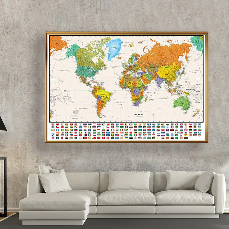 Mappa del mondo 100 * 70 cm Ed - Star Map Poster recensione e prezzo