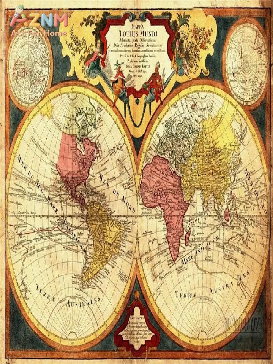 Stampa su Tela Mappa del Mondo - Star Map Poster recensione e prezzo